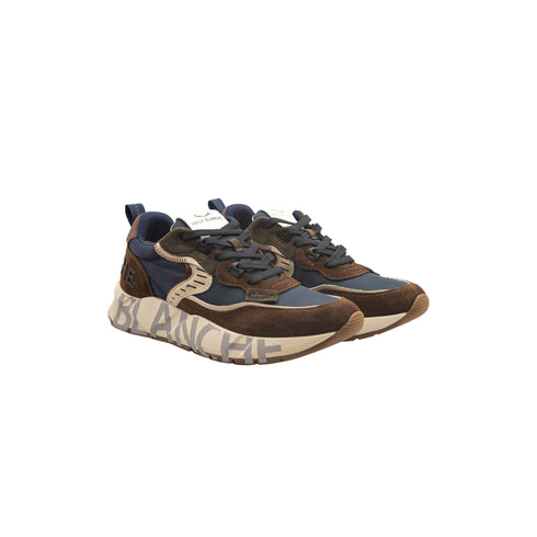 VOILE BLANCHE Sneakers Sneakers Uomo modello Club 01 Brown navy A24 - VOILE BLANCHE0012017465 - 11 - 3D74 - 42 - Francavilla Moda